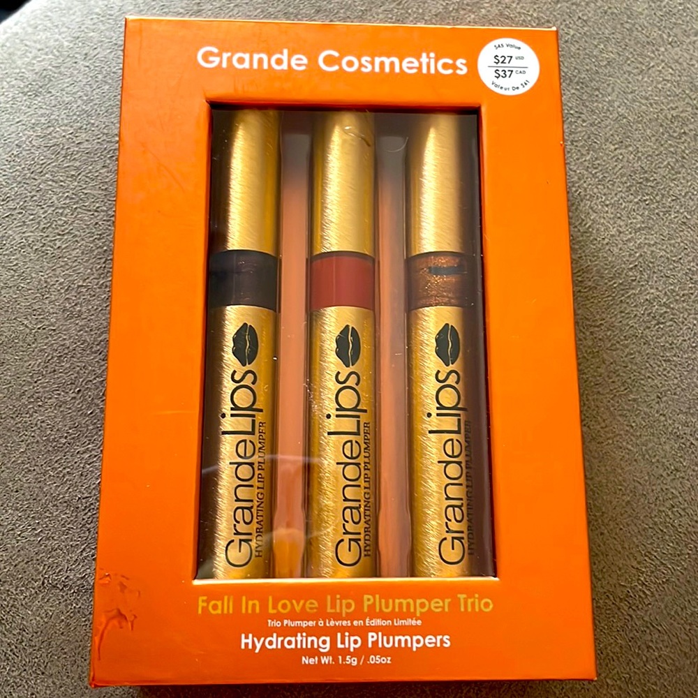 Grande Cosmetics lip plumper trio🔥🔥🔥